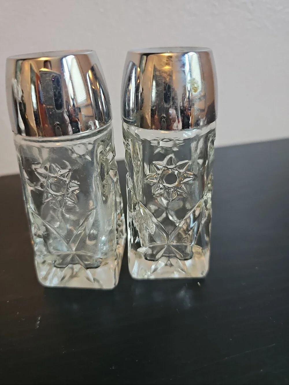 Anchor Hocking Star of David Prescut Salt and Pepper shaker